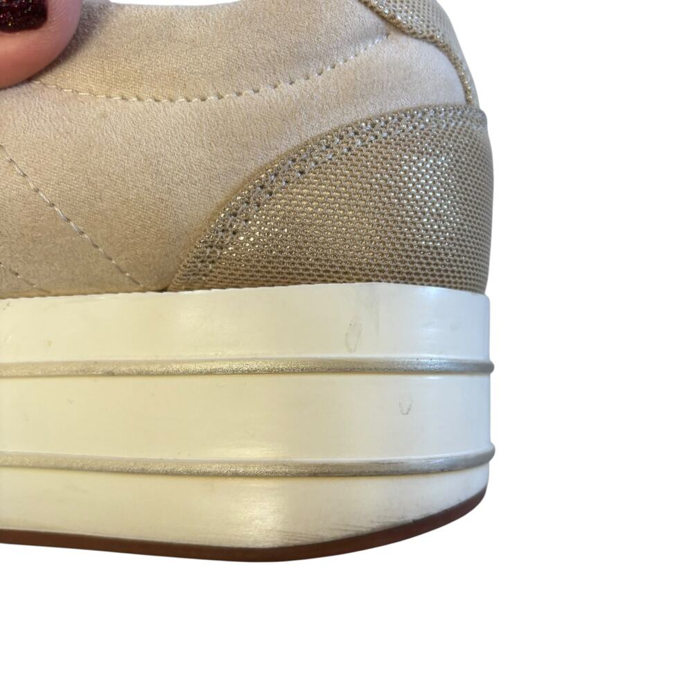 Zara Basic Collection Platform Sneakers Cream Whi… - image 8